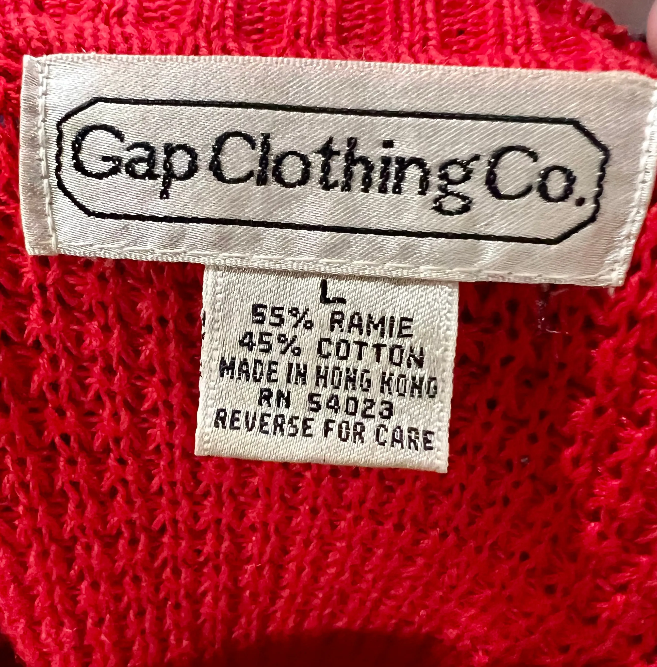 80’s Red Crewneck knit Gap Sweater