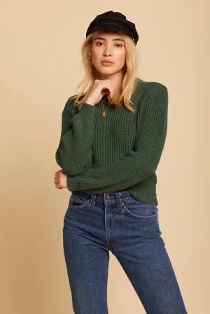 90s Green Sailor Sweater