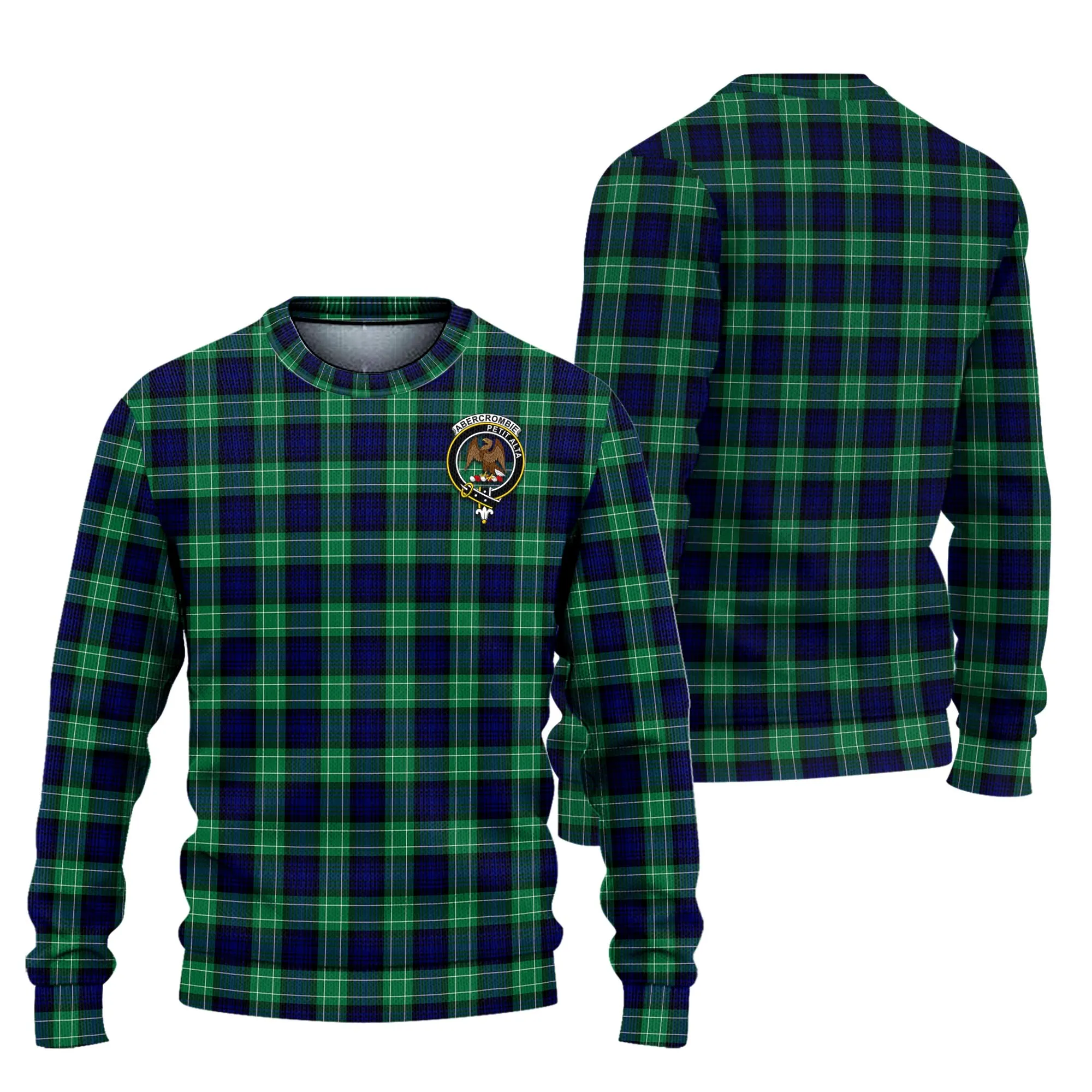 Abercrombie Tartan Ugly Sweater with Family Crest