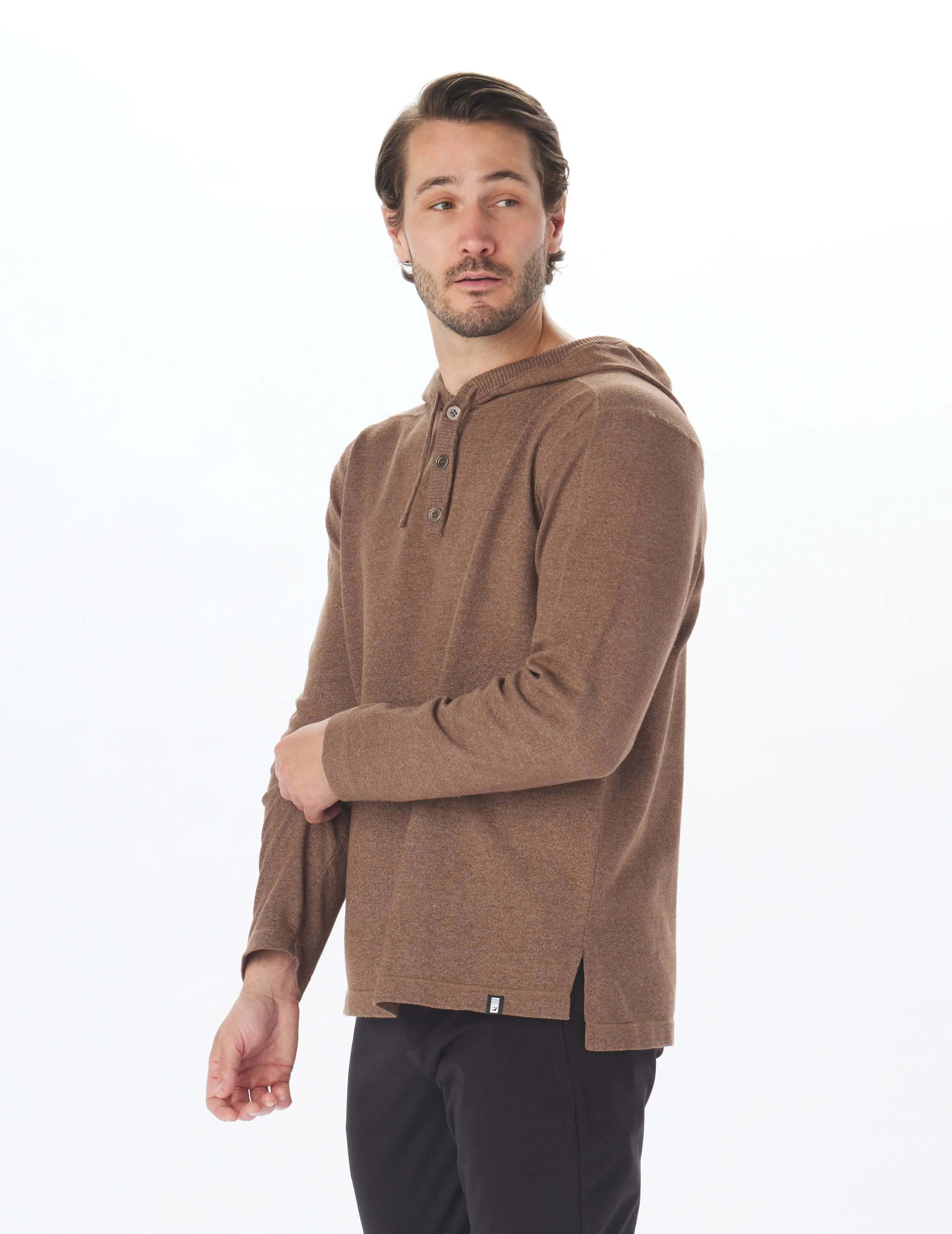 Ace Hooded Sweater: Espresso