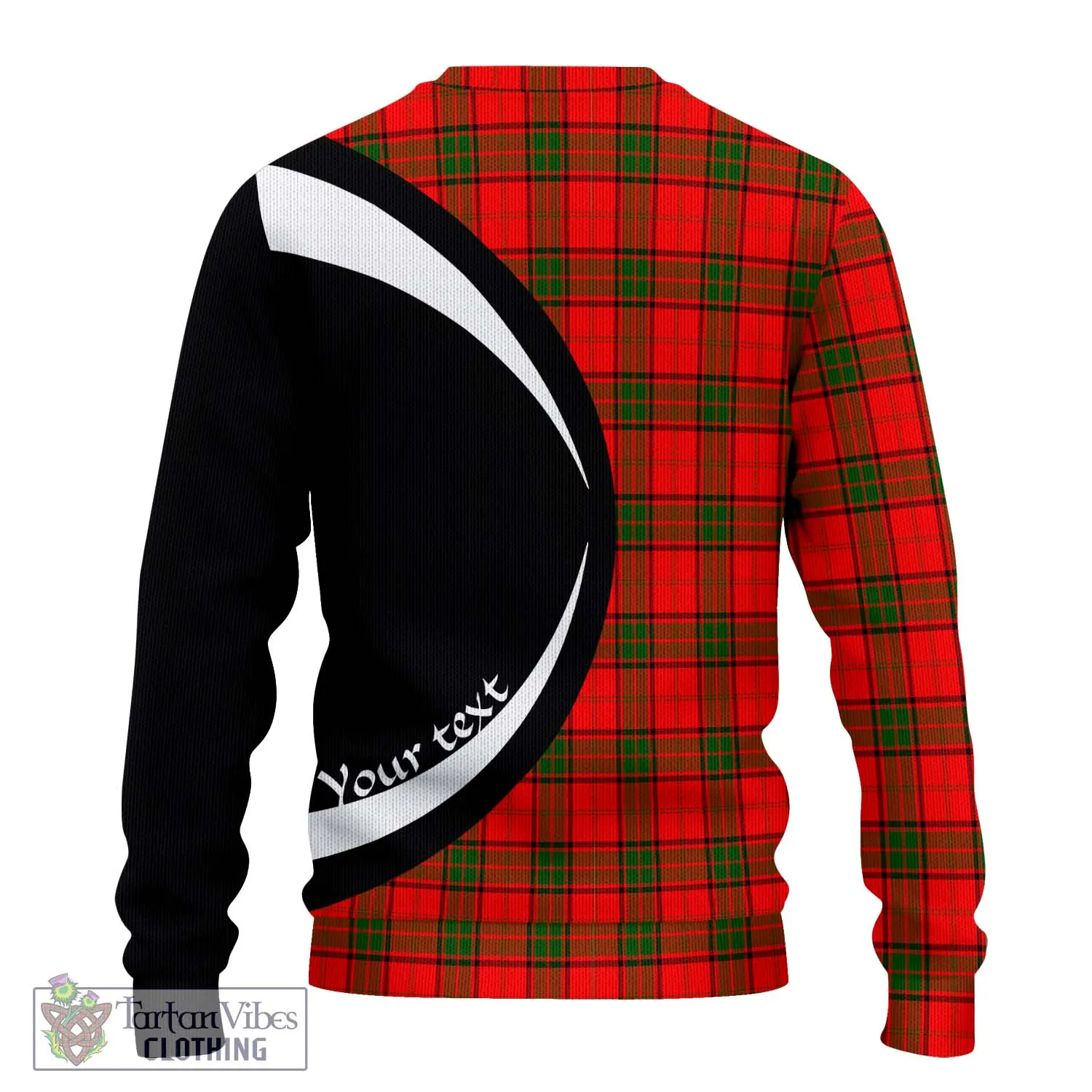 Adair Tartan Ugly Sweater with Family Crest Circle Style