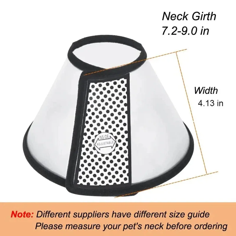 Adjustable Recovery Cone for Cats, Mini Dogs, & Rabbits