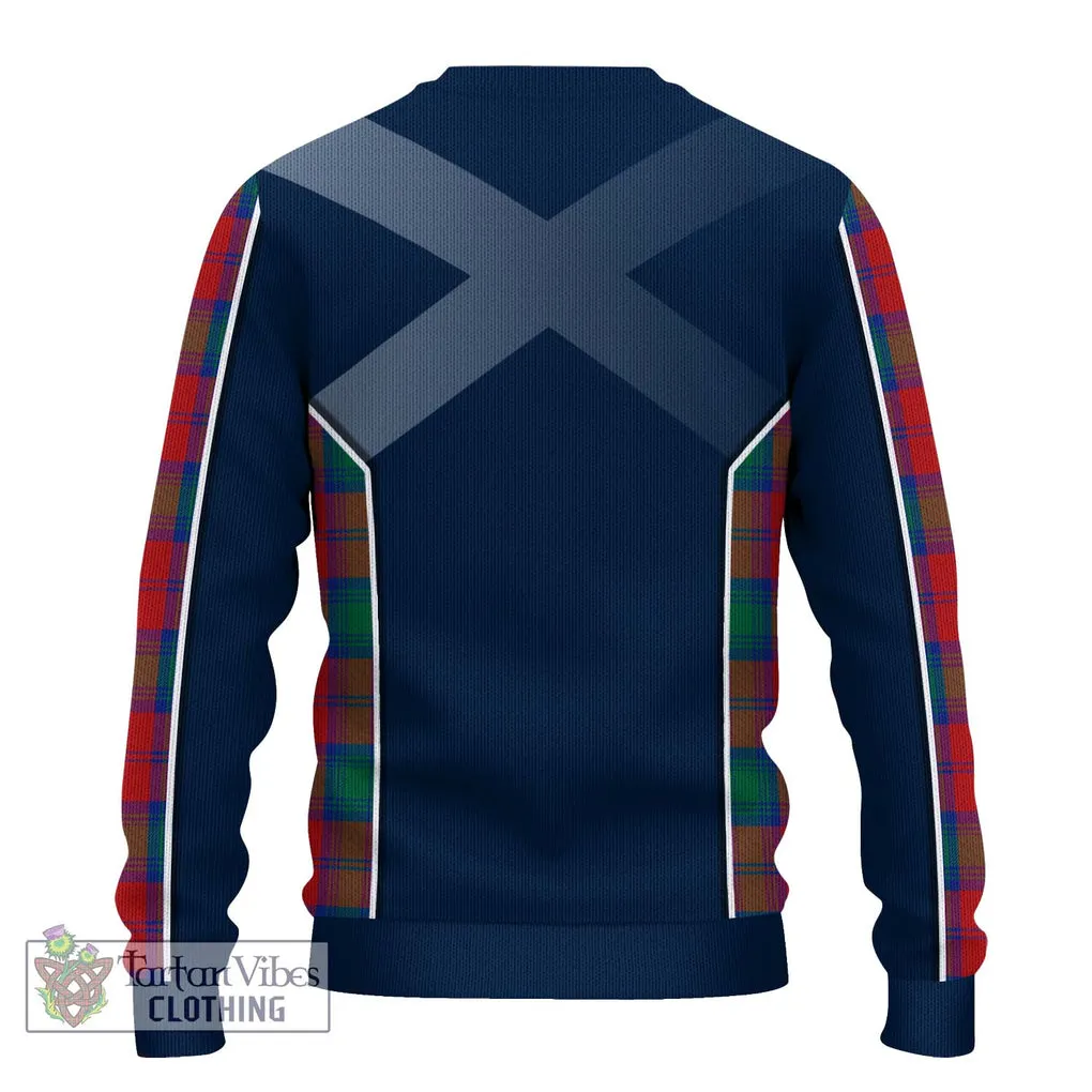 Affleck Tartan Ugly Sweater with Family Crest and Lion Rampant Vibes Sport Style