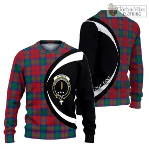 Affleck Tartan Ugly Sweater with Family Crest Circle Style