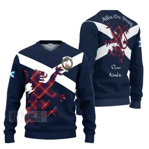 Ainslie Tartan Lion Rampant Ugly Sweater Proudly Display Your Heritage with Alba Gu Brath and Clan Name