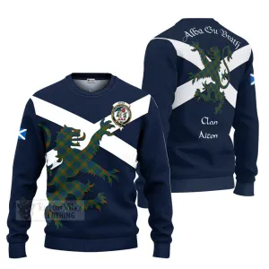 Aiton Tartan Lion Rampant Ugly Sweater Proudly Display Your Heritage with Alba Gu Brath and Clan Name