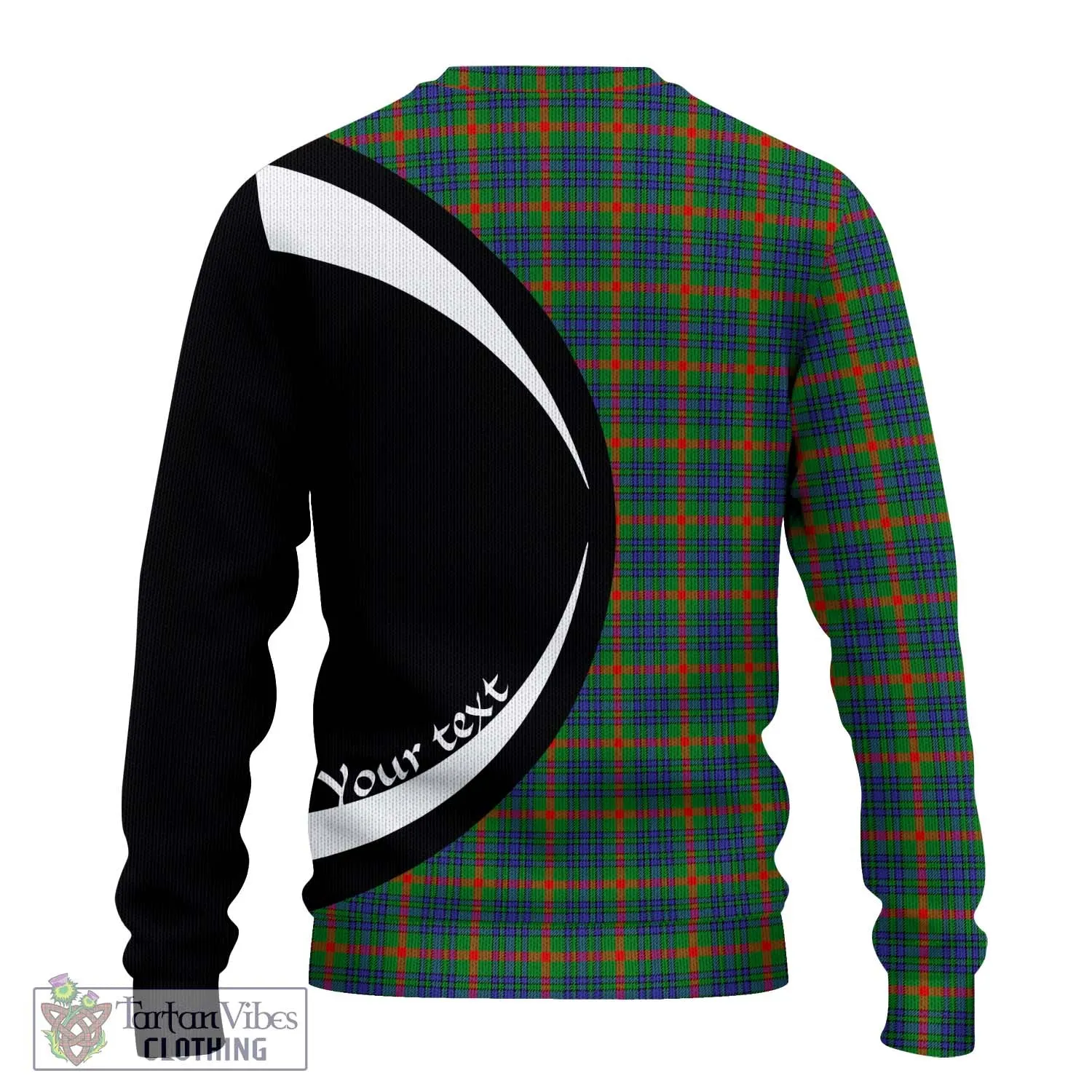 Aiton Tartan Ugly Sweater with Family Crest Circle Style