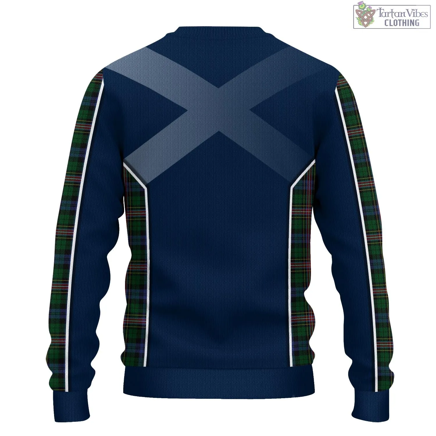 Allison Tartan Knitted Sweatshirt with Family Crest and Scottish Thistle Vibes Sport Style