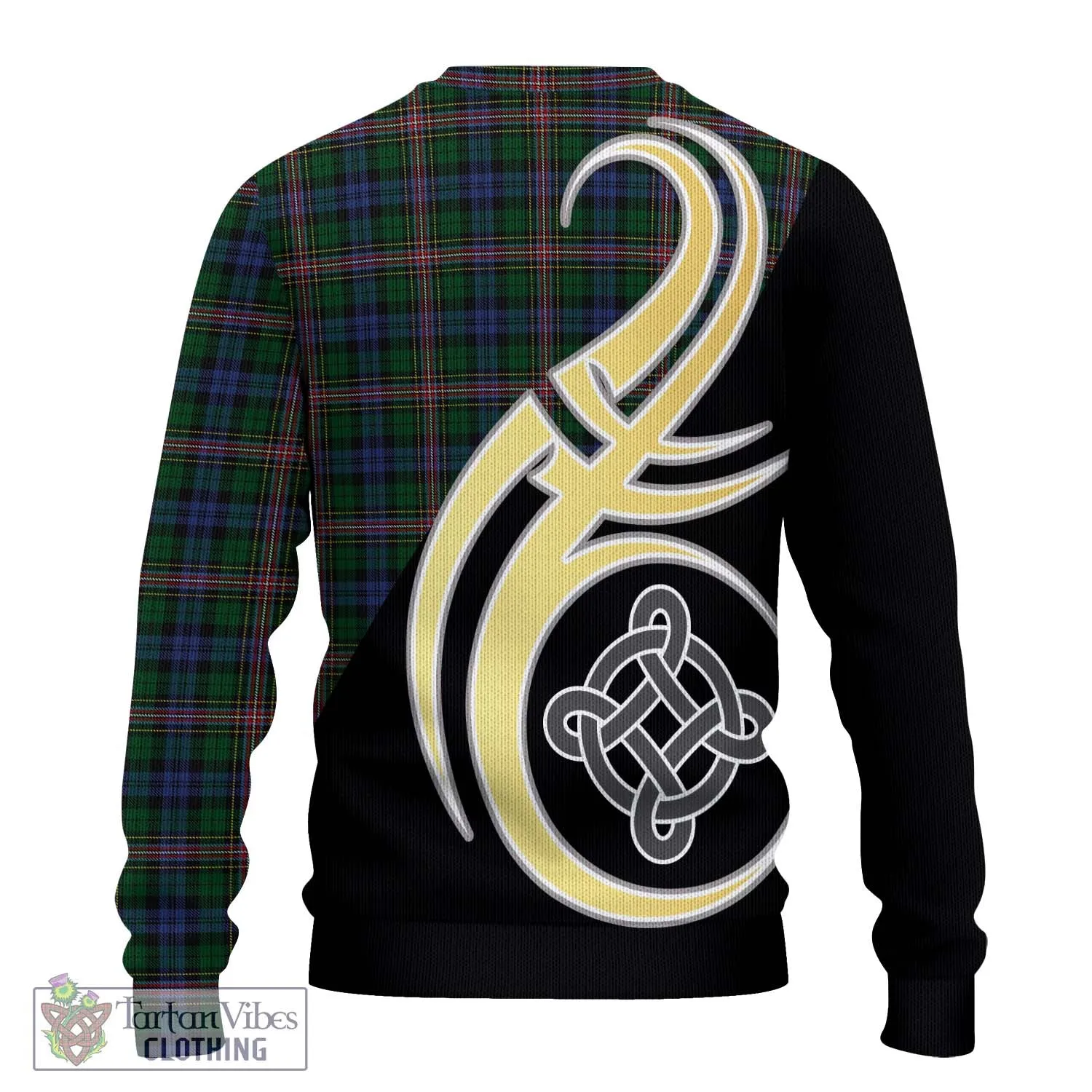 Allison Tartan Ugly Sweater with Family Crest and Celtic Symbol Style