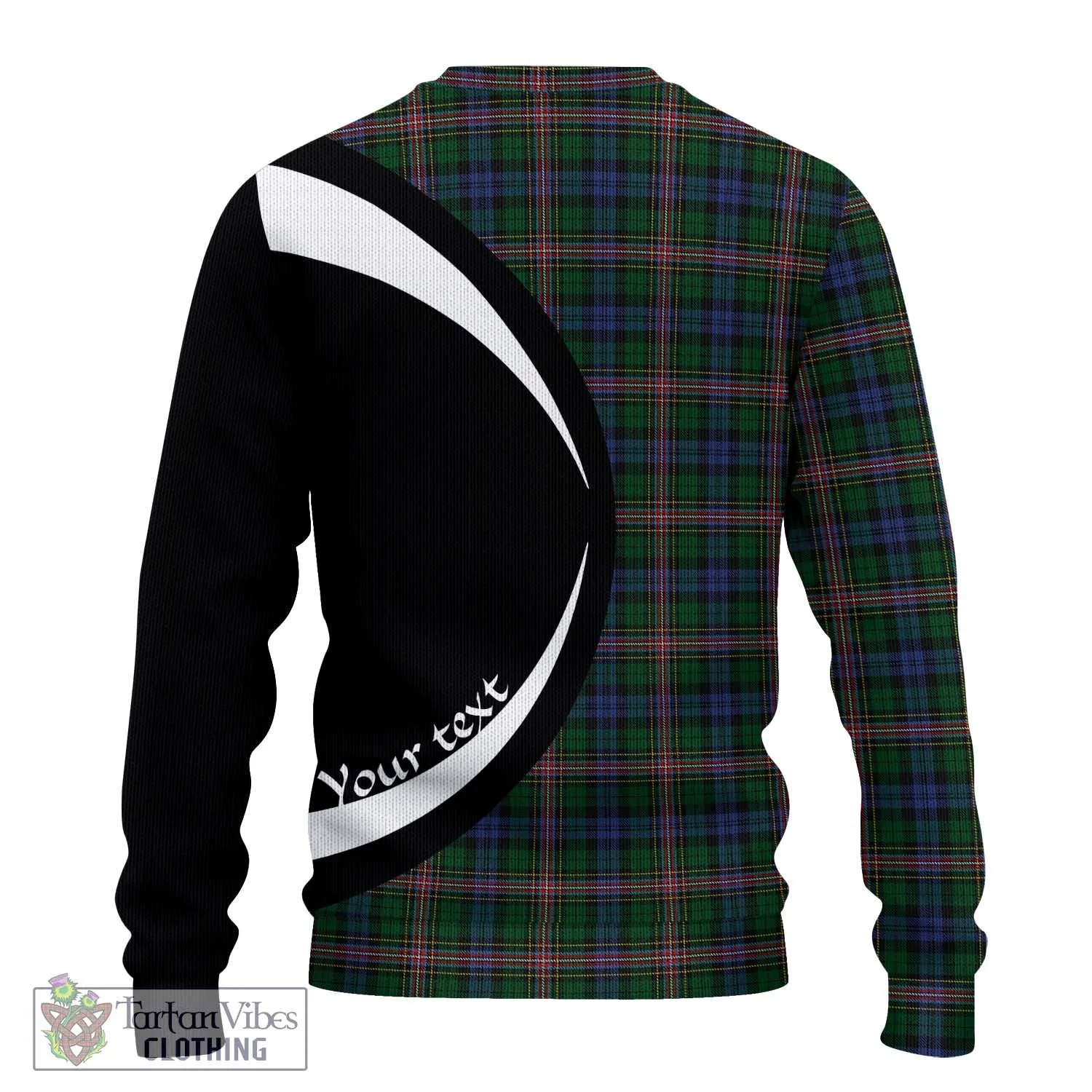 Allison Tartan Ugly Sweater with Family Crest Circle Style