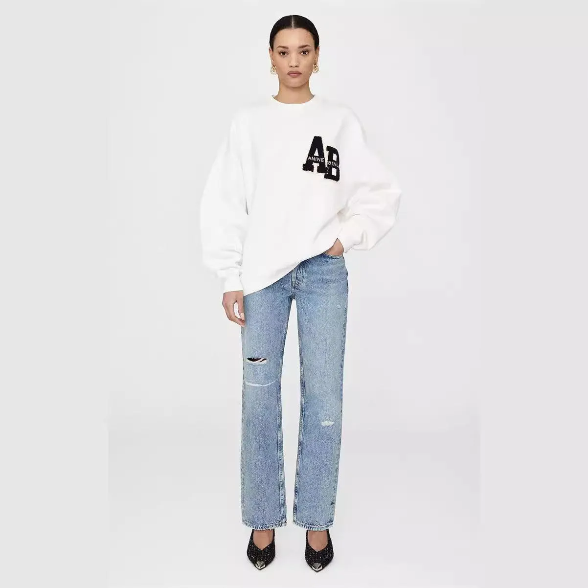 American Niche Hand Embroidery Sweater