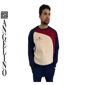 Angelino Panama Sweater-Navy