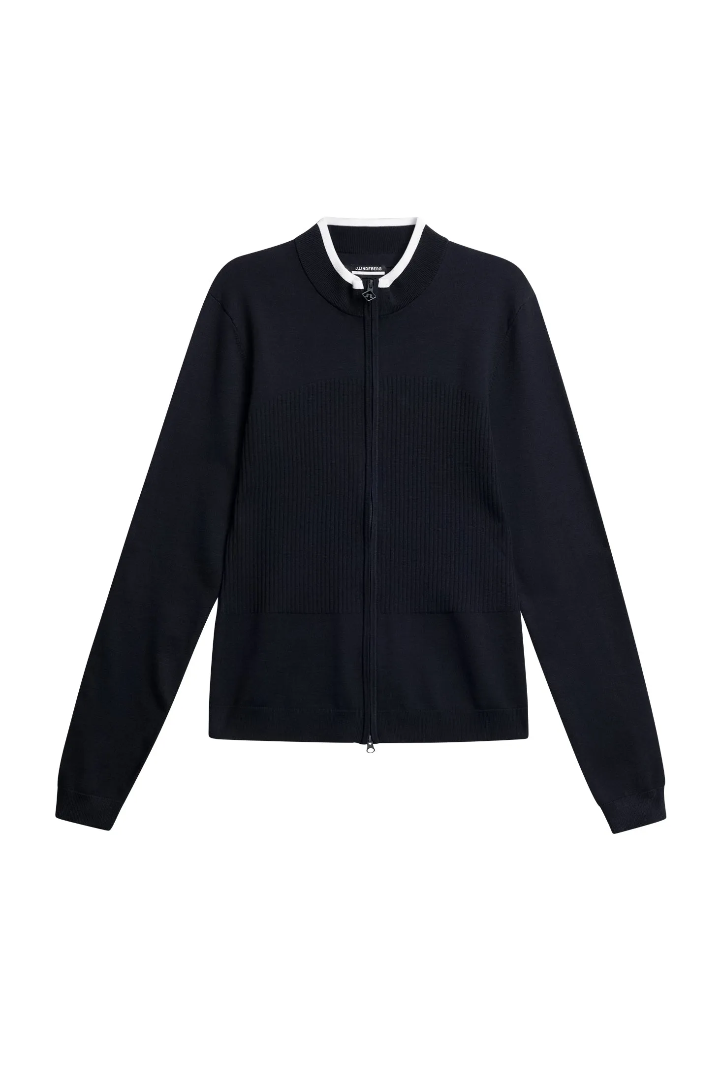 Anna Knitted Zip Sweater / JL Navy