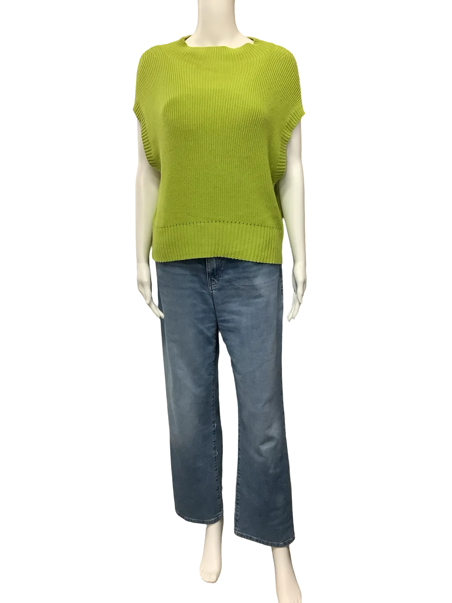 Anthropologie Maeve Top Sweater Mock Neck Green Size: S