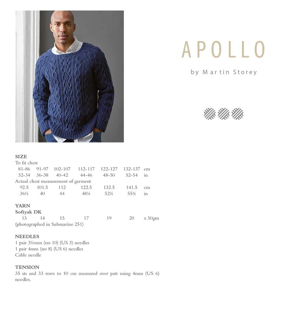 Apollo Sweater in Rowan Softyak Dk - Digital Version