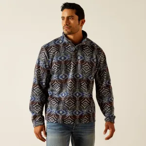 Ariat Men's Wesley Sweater, Jetty Gray Serape Print