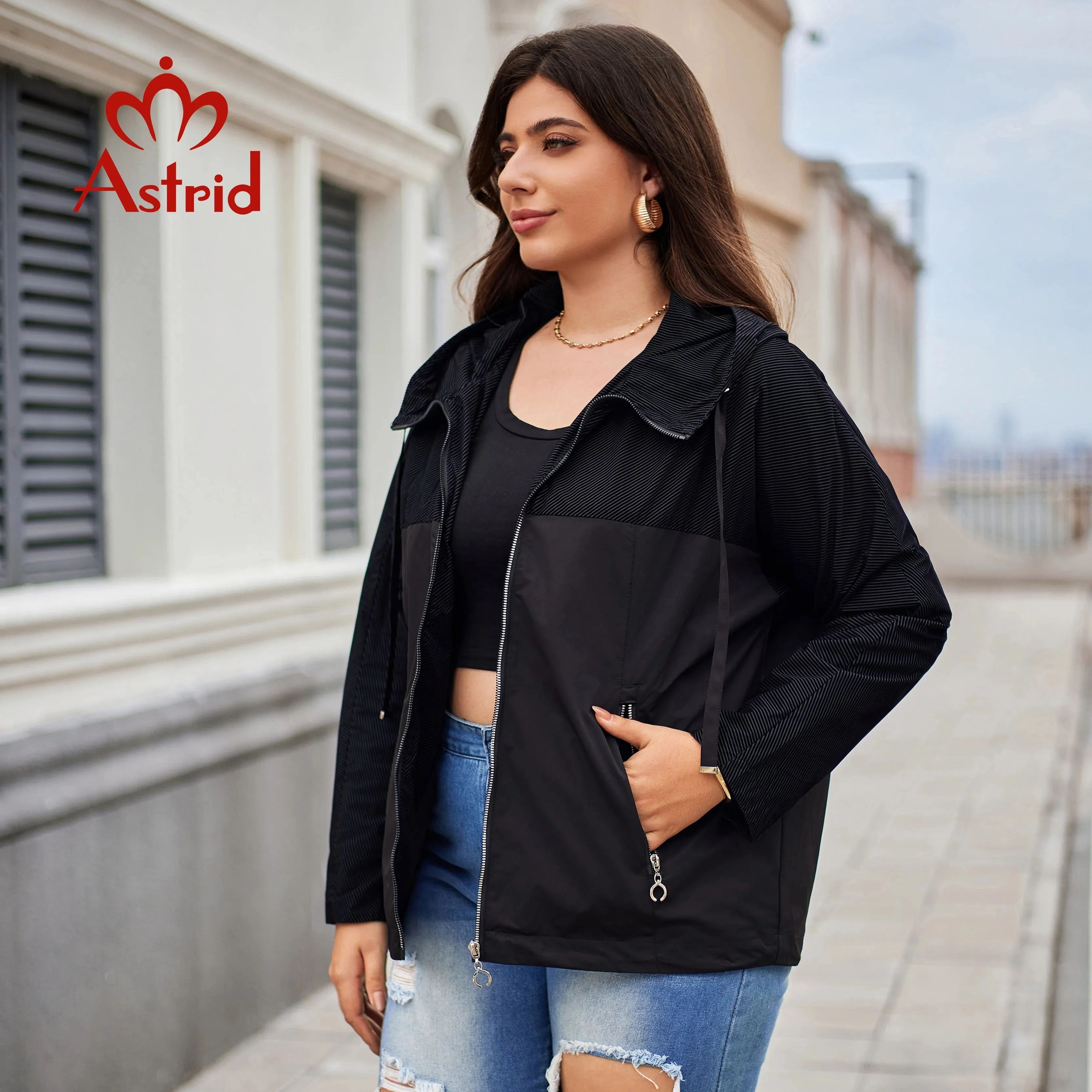 Astrid Windbreaker Hooded Outerwear Jacket