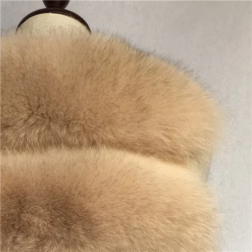 Autumn Winter Women Real Fox Fur Vest Female Genuine Fox Fur Coat Leather Jacket Warm Lady Gilet Natural Fox Fur Waistcoat