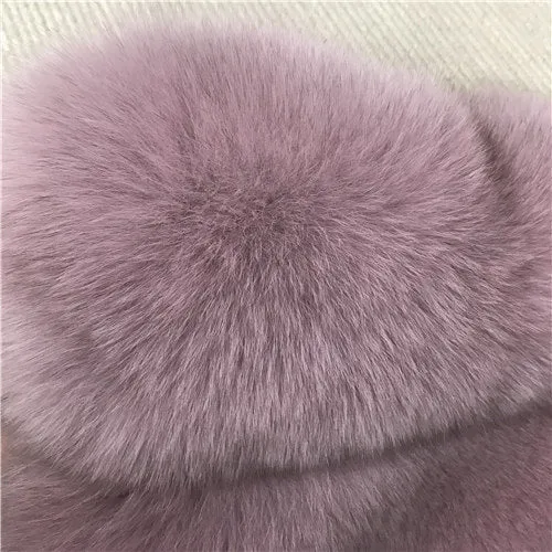 Autumn Winter Women Real Fox Fur Vest Female Genuine Fox Fur Coat Leather Jacket Warm Lady Gilet Natural Fox Fur Waistcoat