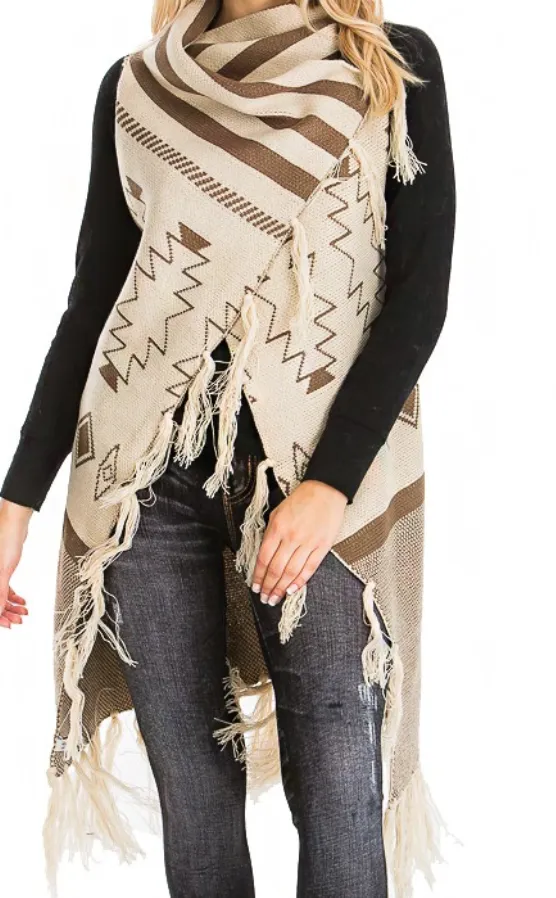 Aztec Pattern Knitted Luxury Cardigan - 3 Colors