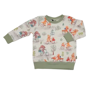 Baby en Kids Sweater Fietsende Dieren