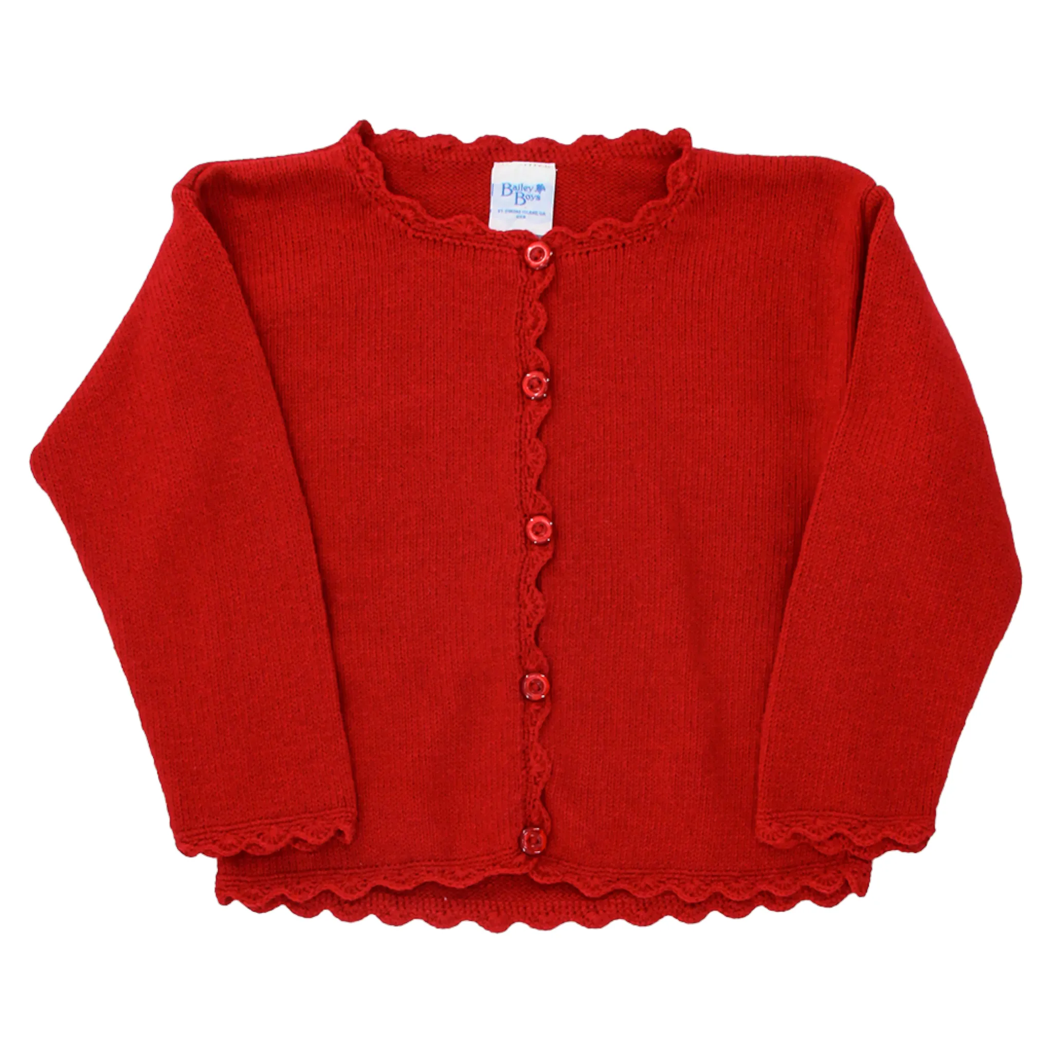 Bailey Boys Red Girl's Cardigan Sweater