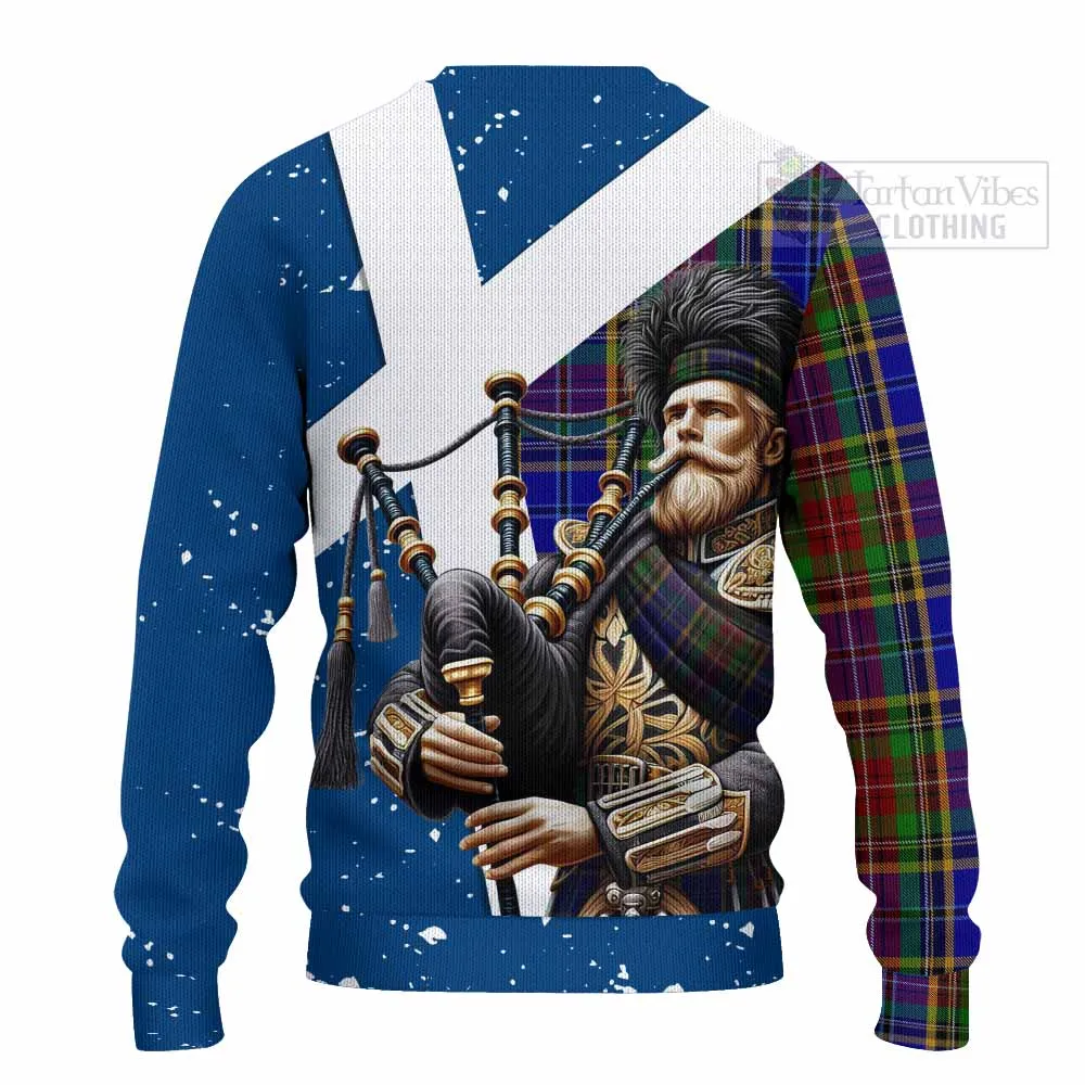 Beattie (Beatty) Tartan Knitted Sweater with Family Crest Scottish Bagpiper Vibes