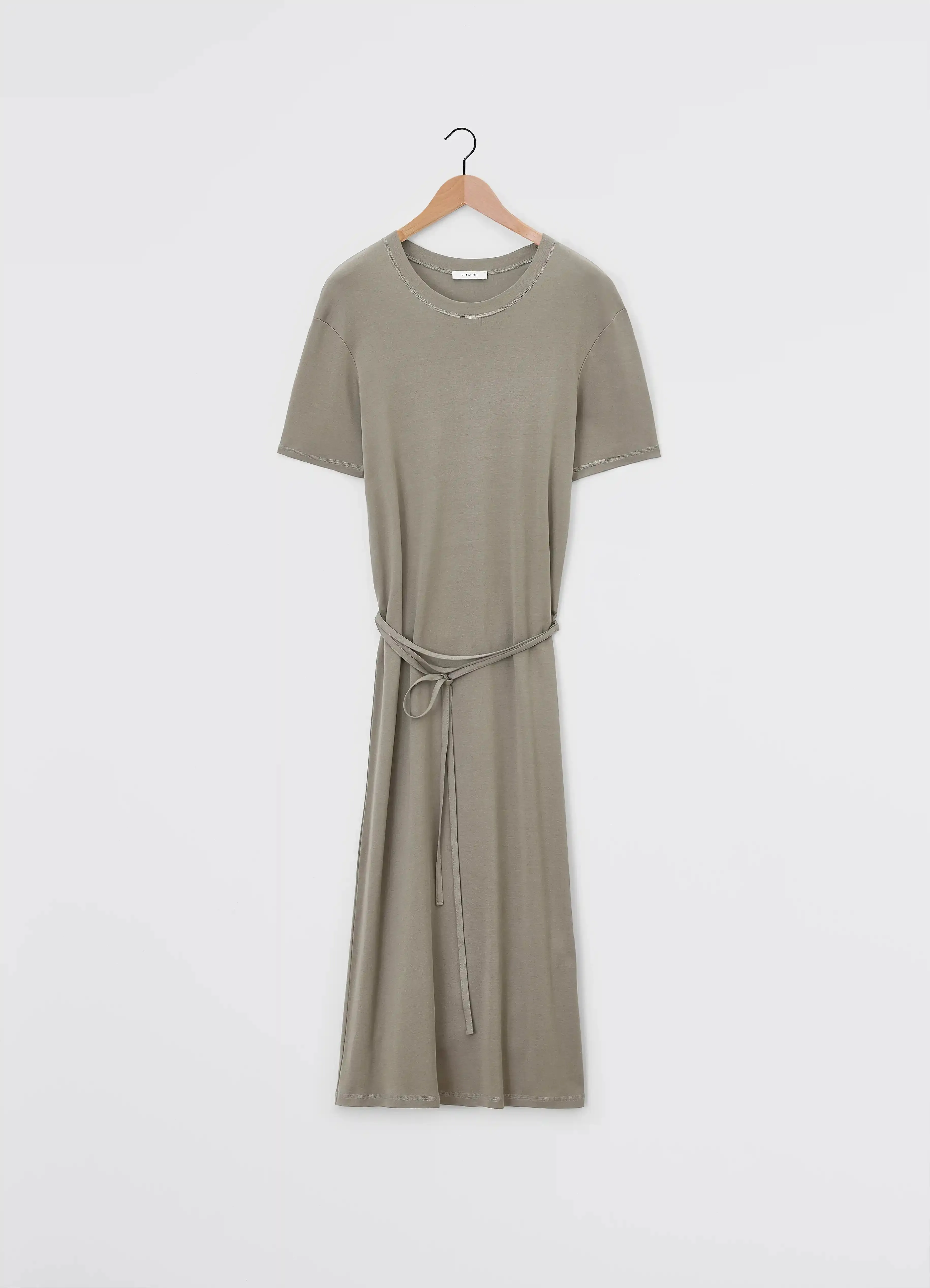 BELTED RIB T-SHIRT DRESS