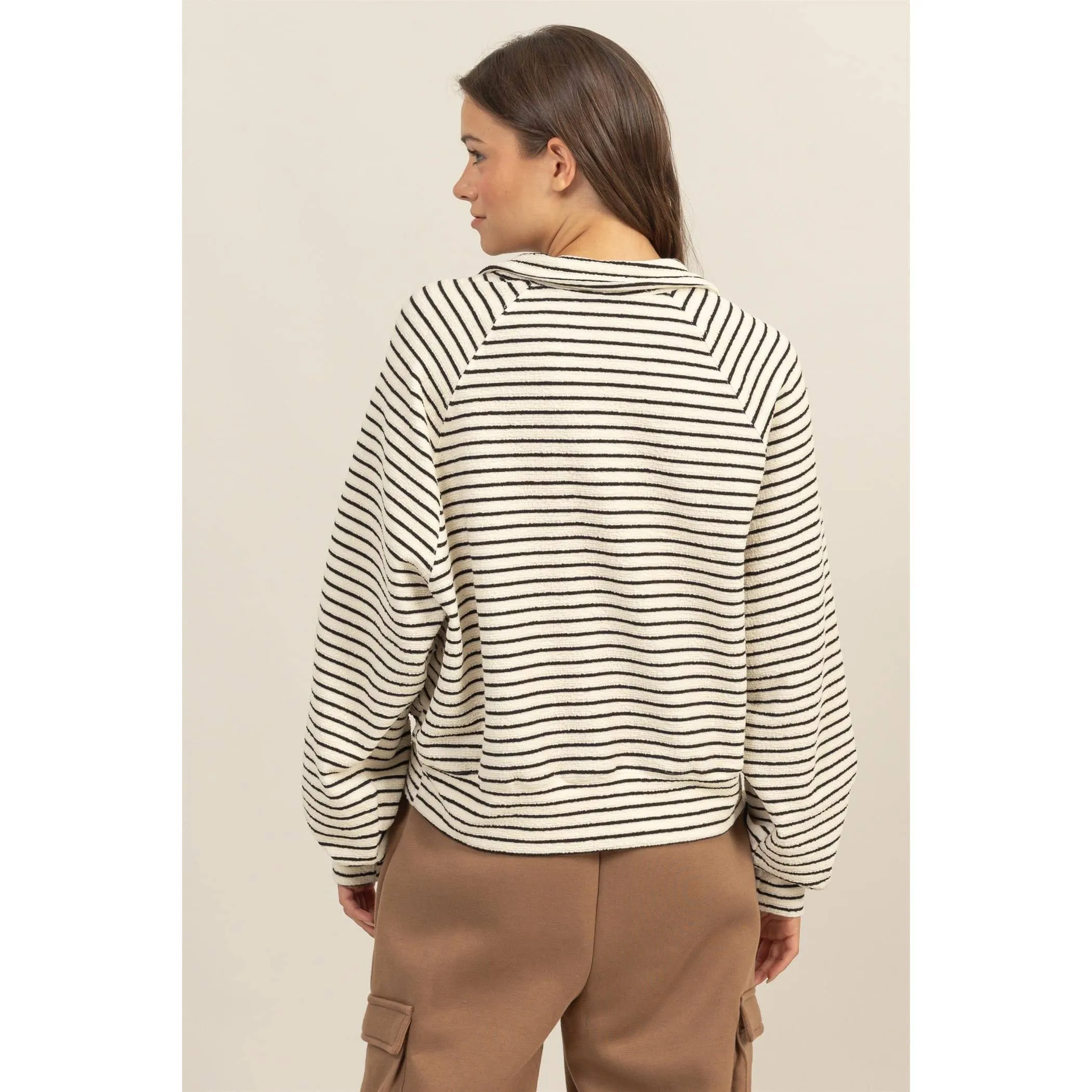 BESSIE ME STRIPED KNIT TOP