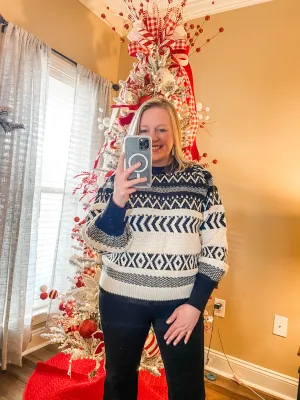 Black & White Aztec Sweater