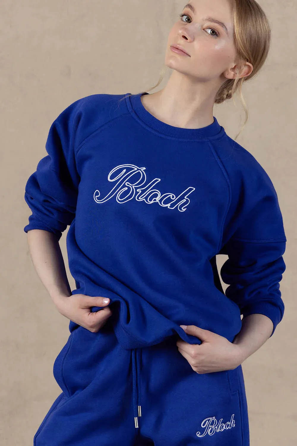 Bloch Off Duty Terry Crew Sweater | Satin Sky