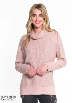 Blush Turtleneck Top