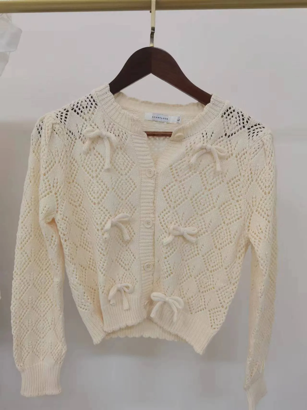 Bow Decoration Knitted Sweater