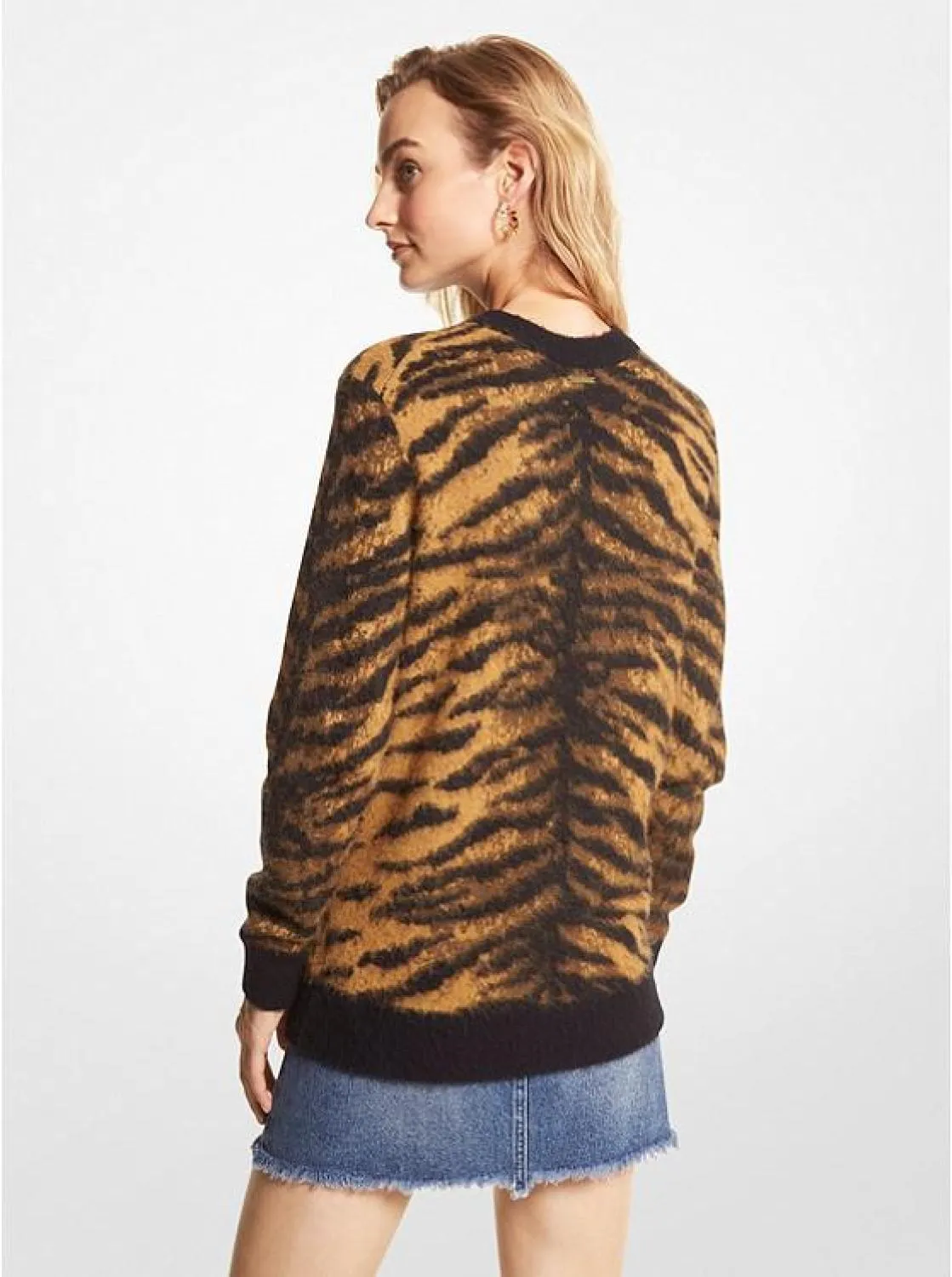 Brushed Tiger Jacquard Sweater