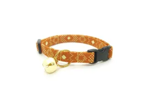 Burnt Orange Southwest Cat Collar