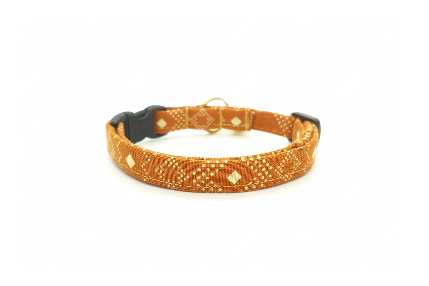 Burnt Orange Southwest Cat Collar