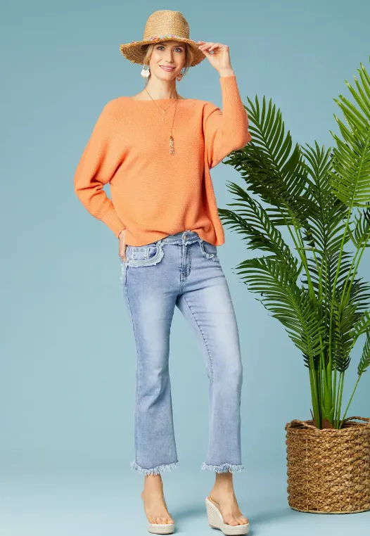 C C Ciana Sweater-Melon