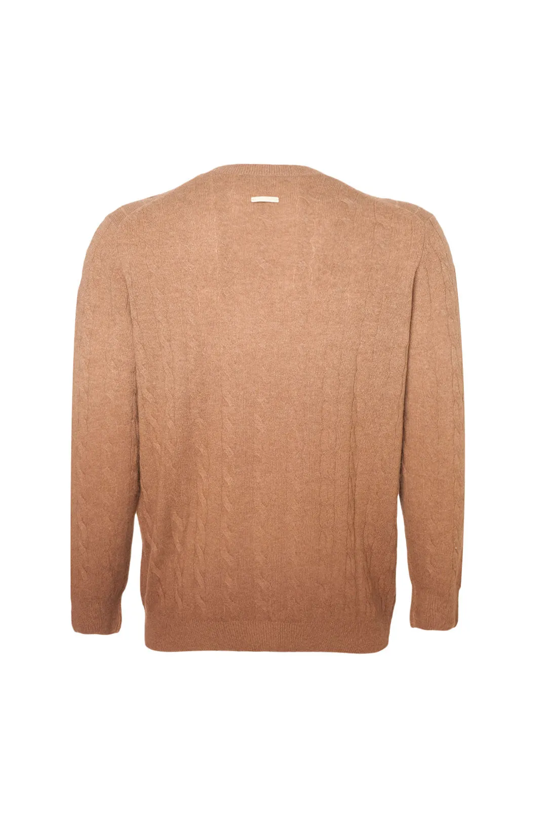 Camel Amerigo Cashmere and Wool Gradient Men's Sweater