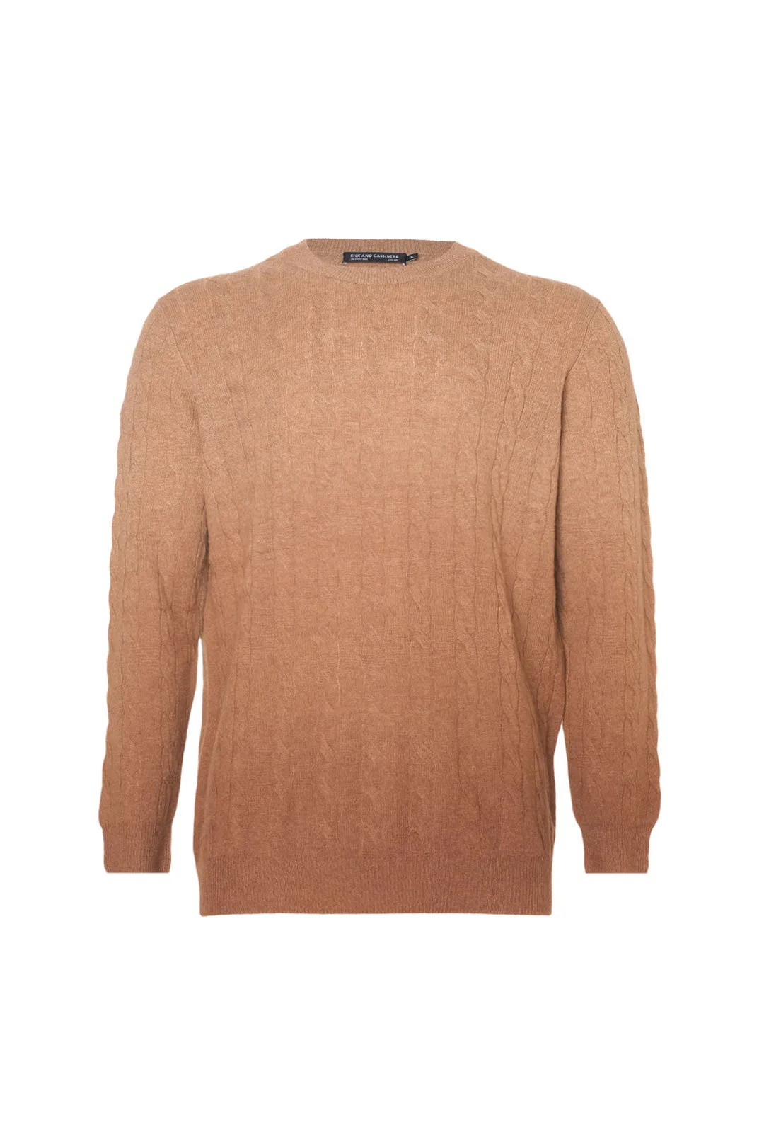 Camel Amerigo Cashmere and Wool Gradient Men's Sweater