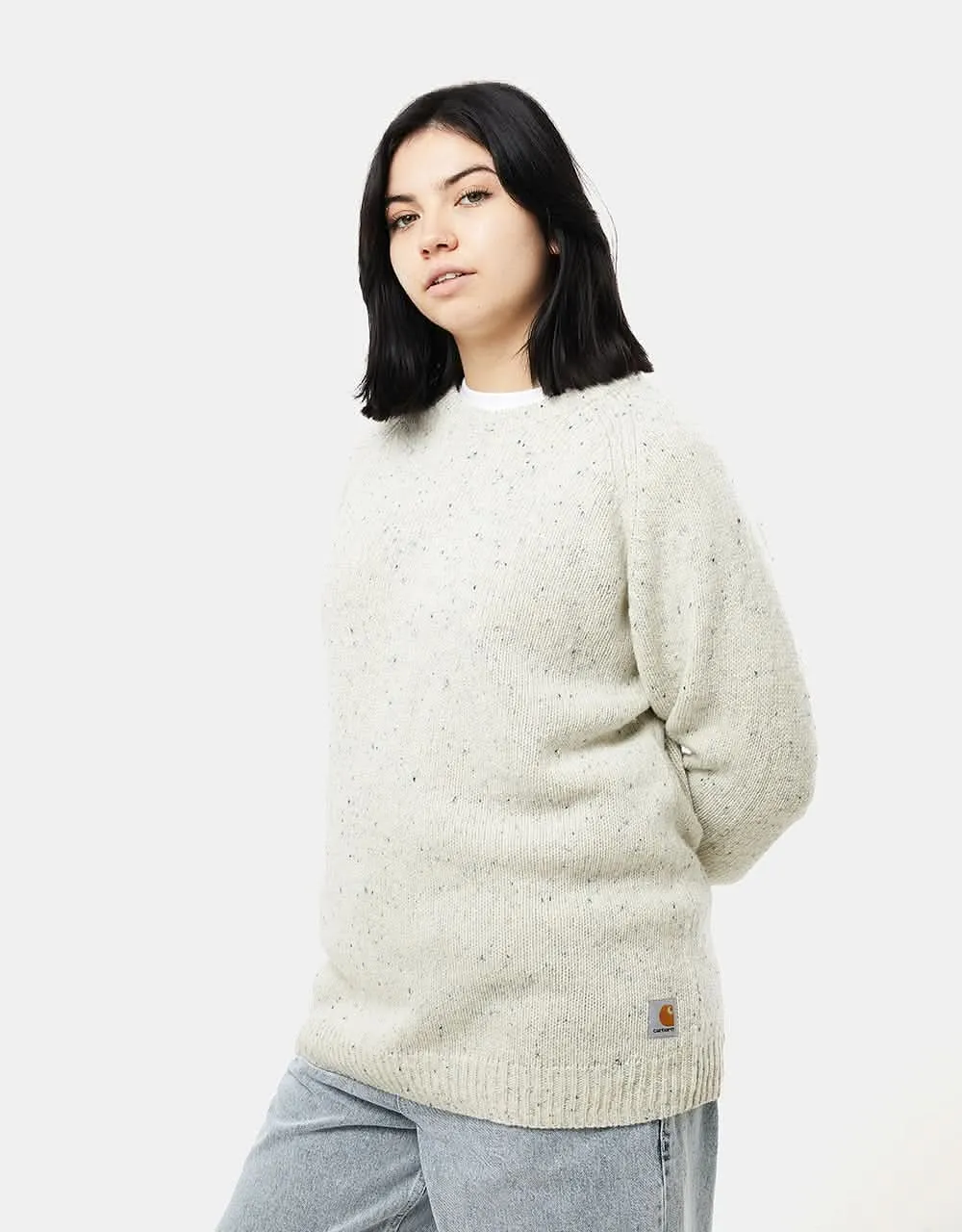 Carhartt WIP Anglistic Sweater - Speckled Salt