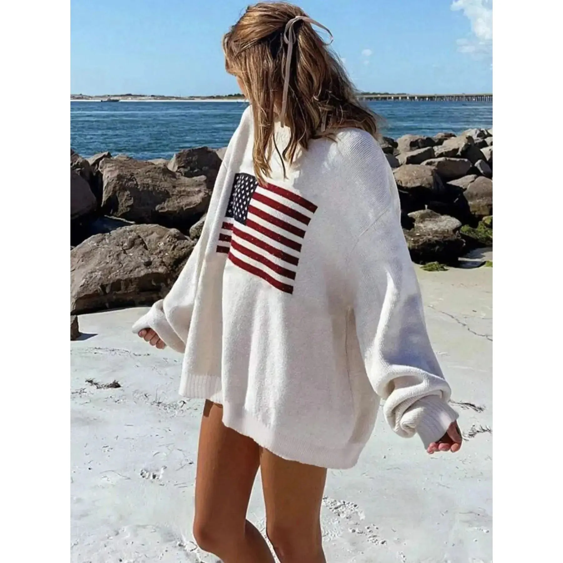 Casual Versatile Long-sleeved Sweater