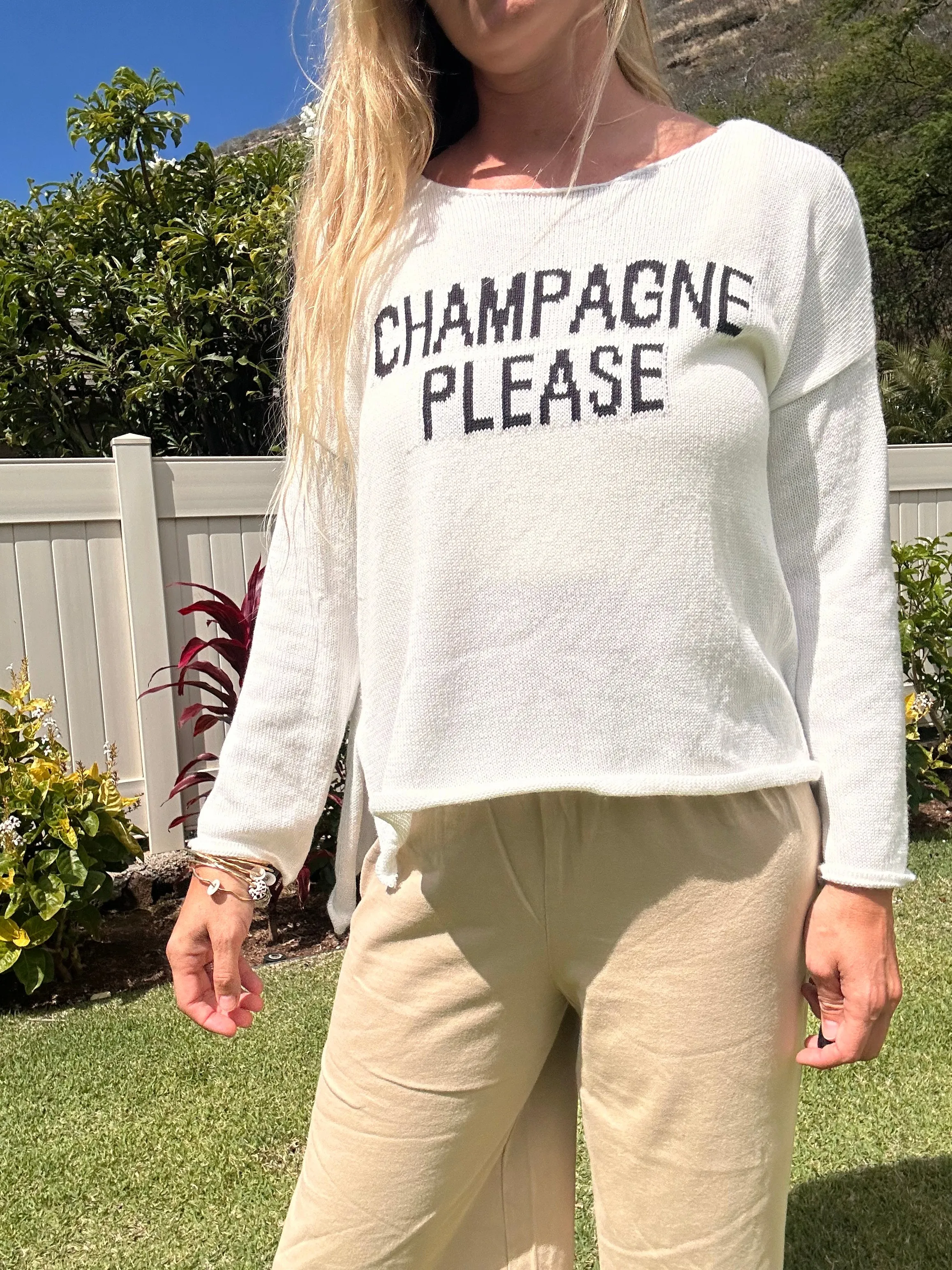 Champagne Please sweater