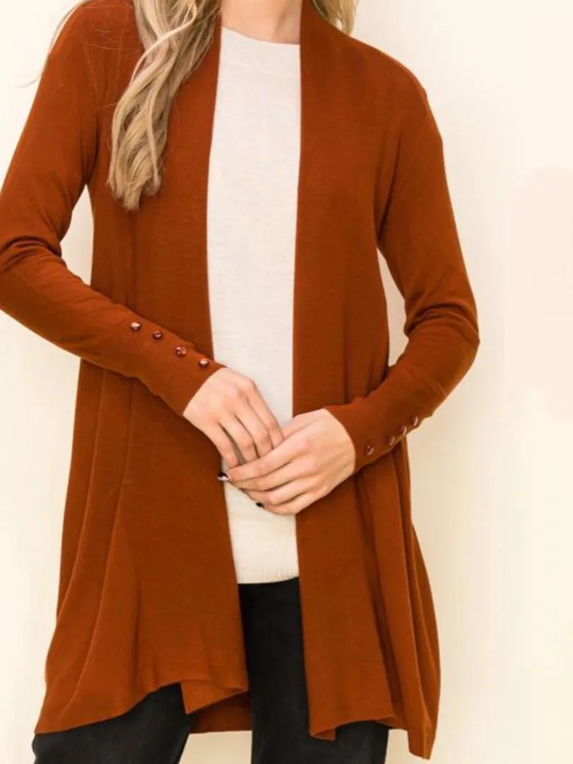 Charley Sweater Cardigan -  Copper