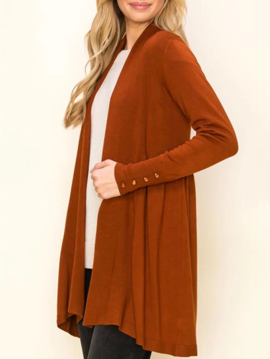 Charley Sweater Cardigan -  Copper