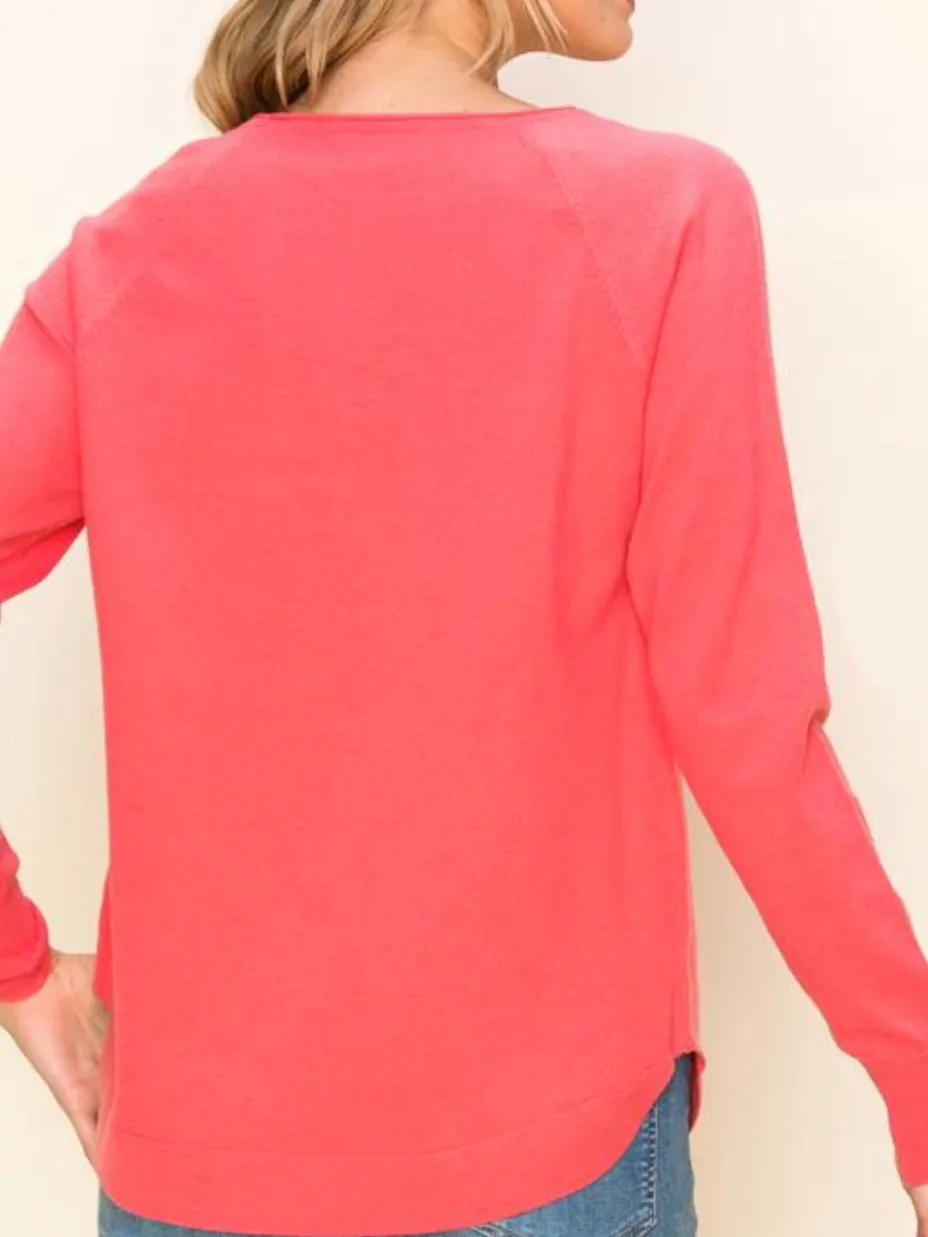 Chelsea Sweater - Dark Coral