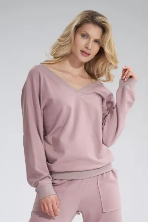 Chic V-Neck Cotton Blend Knitwear