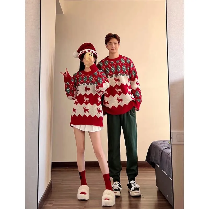 Christmas couple outfit winter sweater unisex wear robe