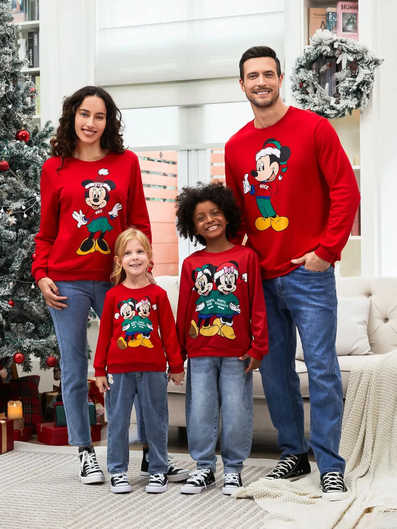 Christmas Mickey And Friends Family Matching Sweaters Set