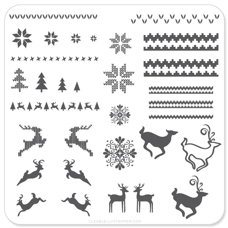 Christmas Sweater (CjSC-02) - Steel Nail Art Stamping Plate