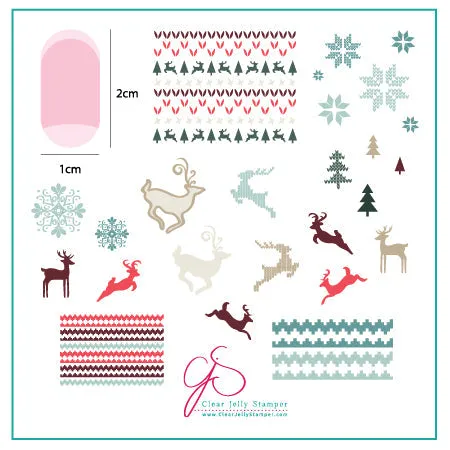 Christmas Sweater (CjSC-02) - Steel Nail Art Stamping Plate